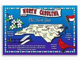 North Carolina State Fair Map Amazon Com north Carolina State Map Postcard Set Of 20 Identical