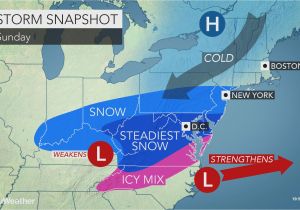 North Carolina Temperature Map Weekend Storm to Unleash Snow Ice From north Carolina to Virginia