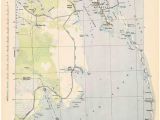North Carolina topographic Maps Roanoke island 1943 Old topo Map Usgs Custom Reprint north Etsy