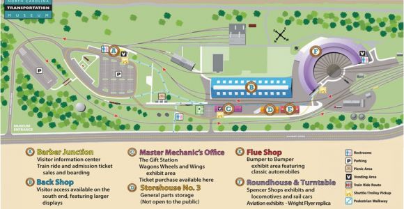 North Carolina Transportation Map Nc Transportation Museum Map Of the Museum