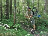 North Country Trail Michigan Map Young Hiker Walking From north Dakota to New York On north Country