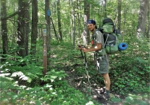 North Country Trail Michigan Map Young Hiker Walking From north Dakota to New York On north Country