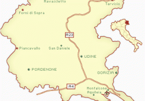 North East Italy Map Friuli Venezia Giulia Map and Guide northeastern Italy
