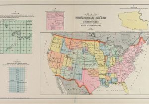 North Jackson Ohio Map Map Showing the Principal Meridians and Base Lines Of the United