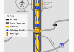 North Texas tollway Authority Map 71 toll Lane Central Texas Regional Mobility Authority