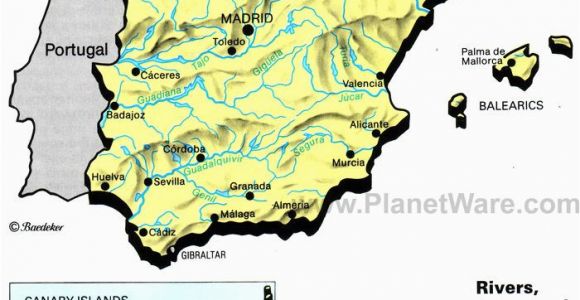North West Spain Map Rivers Lakes and Resevoirs In Spain Map 2013 General Reference