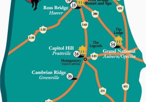 Northeast Texas Trail Map the Robert Trent Jones Golf Trail Alabama