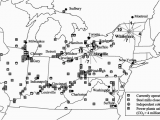 Northeastern Ohio Map Map Of the northeast Midwest United States Showing the Major Cities