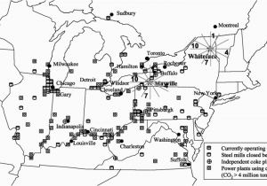 Northeastern Ohio Map Map Of the northeast Midwest United States Showing the Major Cities