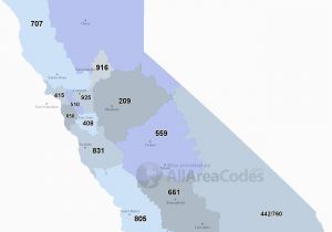 Northern California area Code Map northern California area Code Map Valid Map California area Codes