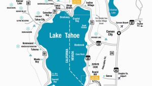 Northern California Casinos Map Lake Tahoe Maps and Reno Maps Labeled Map Lake Tahoe California