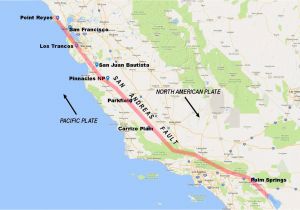 Northern California Fault Lines Map Pictures Of the San andreas Fault In California