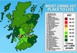 Northern Ireland Crime Map Scotland S Most Dangerous and Safest Places to Live Uncovered as