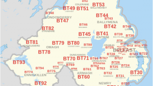 Northern Ireland Postcodes Map Bt Postcode area Wikipedia