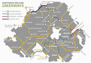 Northern Ireland Rail Map Map Of Ireland Road Network Download them and Print