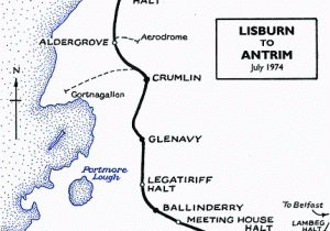 Northern Ireland Railway Map Disused Stations Aldergrove Station