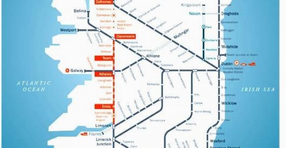 Northern Ireland Railway Map Irish Rail Map 2010 Grannymar Travel Train Map Travel