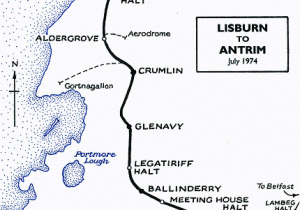 Northern Ireland Railways Map Disused Stations Crumlin Station