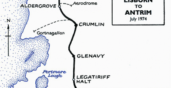 Northern Ireland Railways Map Disused Stations Crumlin Station