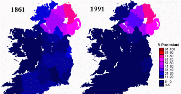Northern Ireland Religion Map Protestantism In the Republic Of Ireland Wikipedia