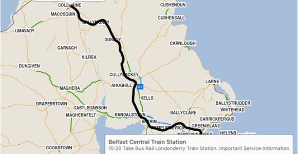 Northern Ireland Train Map Translink Ni On the App Store