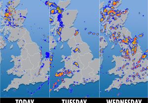 Northern Ireland Weather Map Uk Weather forecast Met Office Warns Three Days Of Severe