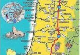 Northern oregon Coast Map Simple oregon Coast Map with towns and Cities oregon Coast In