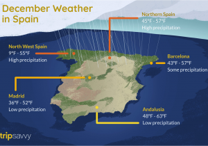 Northern Spain Map Regions Weather and Things to Do In Spain During December