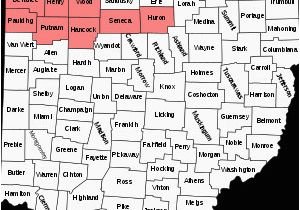 Northwest Ohio Map Map Of northwestern Ohio Secretmuseum