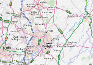 Nottingham Location Map Of England Arnold Map Detailed Maps for the City Of Arnold Viamichelin