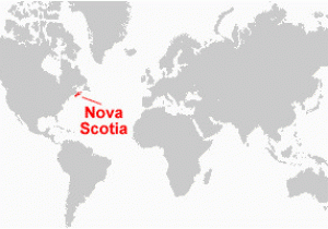 Nova Scotia On Canada Map Nova Scotia Map Satellite Image Roads Lakes Rivers Cities