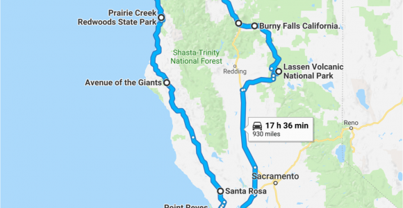 Novato California Map the Perfect northern California Road Trip Itinerary Travel