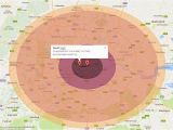 Nuclear Fallout Map Canada Map Shows areas Affected if A Nuclear Bomb Dropped Daily