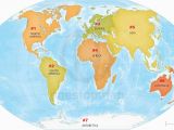 Numbered Map Of Europe the Continents Of the World Numbered and On A Map Of Planet