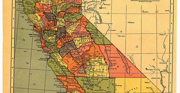 Occidental California Map California Map 1900 Maps Pinterest California History