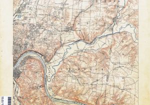 Ohio and West Virginia Map Ohio Historical topographic Maps Perry Castaa Eda Map Collection