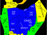 Ohio area Code Map area Codes 234 and 330 Wikipedia