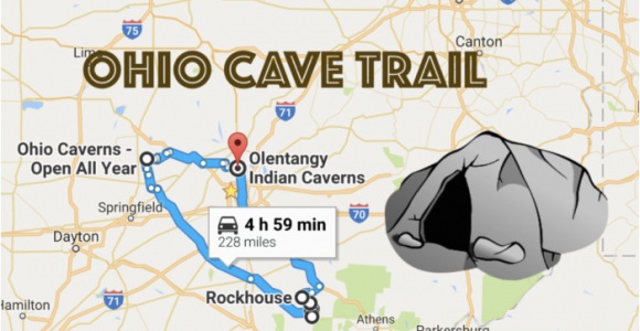 Ohio attractions Map This Map Shows the Shortest Route to 7 Of Ohio S Most Incredible