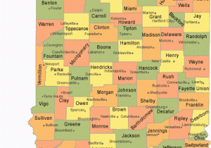 Ohio City and County Map Indiana County Map