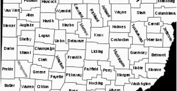 Ohio County Numbers Map List Of Counties In Ohio Wikipedia