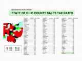 Ohio County Tax Map State Sales Tax Ohio State Sales Tax Map