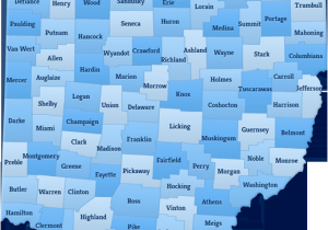 Ohio County Tax Map State Sales Tax Ohio State Sales Tax Map