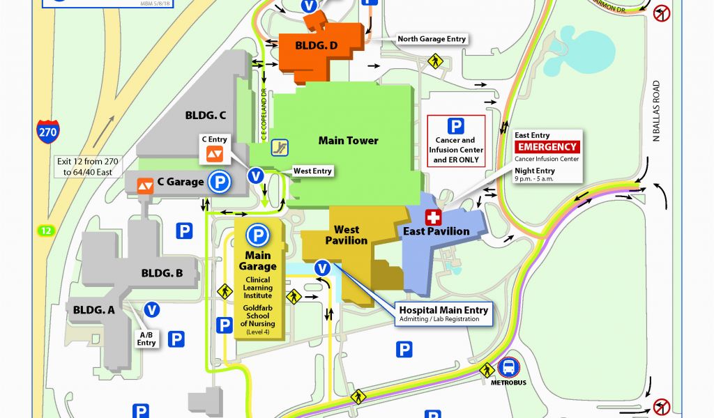 Ohio Dominican University Campus Map Odu Parking Map Double Map