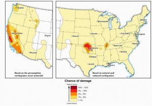 Ohio Earthquake Map U S Geology Maps Reveal areas Vulnerable to Man Made Quakes the