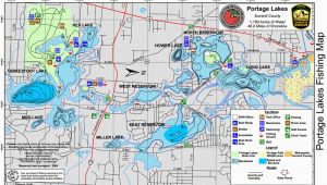 Ohio Fishing Maps Portage Lakes