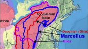 Ohio Fracking Map Map Showing Newly Tapped Upper Devonian Shale A Layer A Few Hundred