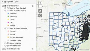 Ohio Gas Prices Map Oil Gas Well Locator