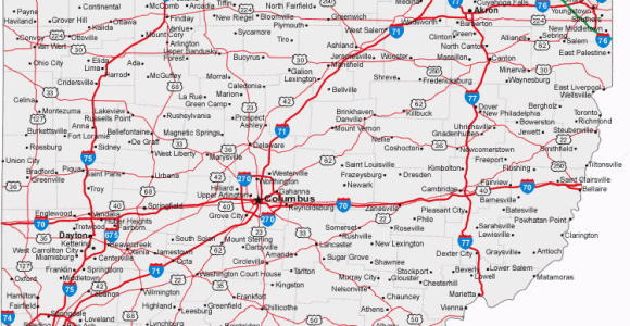 Ohio Interstate Map Map Of Ohio Cities Ohio Road Map