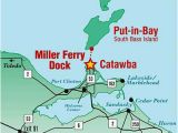 Ohio islands Map Miller Ferry Lowest Fares to Put In Bay Middle Bass island Ohio