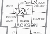 Ohio Map by Counties File Map Of Jackson County Ohio with Municipal and township Labels